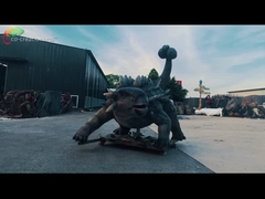 Tema Parkı Yaşam Boyu Animatronik Dinozorlar Ankylosaurus Eğlence Parkı İçin Gerçekçi Dinozor Modeli