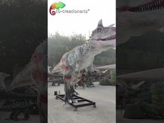 Animatronic Dinozor Yaşam Boyu Dinozor Modeli Eğlence Parkı İçin Animatronic Carnotaurus