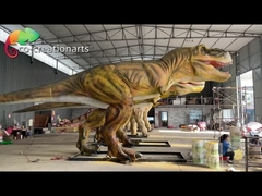 12 m Tema Parkı Jurassic Park T Rex Animatronic Jetonlu Gerçekçi