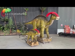 Özel Animatronik Dinozor Simülasyonu Parasaurolophus Bebeğiyle Çekici