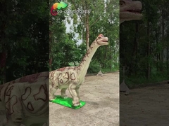 Eğlence Parkı İçin Suya Dayanıklı Yaşam Boyu Animatronic Dinozor Jurassic Brachiosaurus