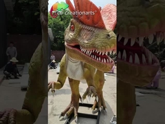 Hava Koşullarına Dayanıklı Yaşam Boyu Animatronic Dinozorlar Animatronic Dilophosaurus 5 metre