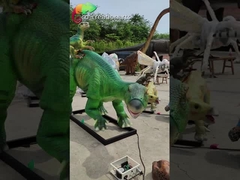 Gerçekçi Yaşam Boyu Animatronik Dinozorlar Iguanodon Modeli Hava Direnci