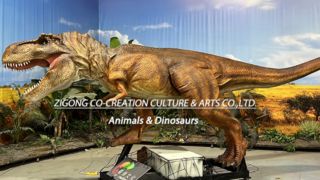 Tema Parkları için Ultra Gerçekçi Animatronic T Rex