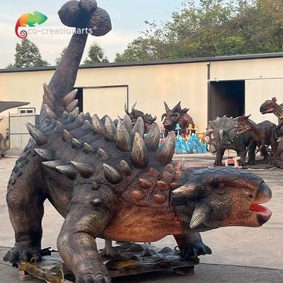 satın al Tema Parkı Yaşam Boyu Animatronik Dinozorlar Ankylosaurus Eğlence Parkı İçin Gerçekçi Dinozor Modeli online manufacture