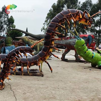 satın al İyi Muamele Edilmiş Çelik Çerçeve Animatronic Kırkayak Dev Robotik Hayvanlar Suya Dayanıklı online manufacture