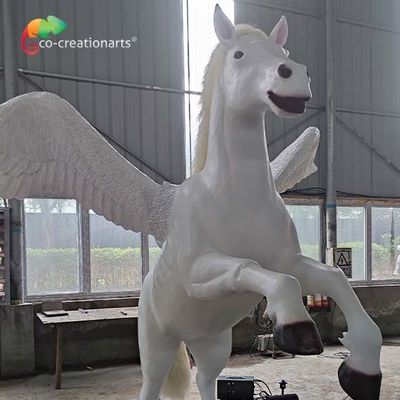 satın al CE Hava Koşullarına Dayanıklı Simülasyon Gerçekçi Animatronik Hayvanlar Pegasus Eğlence Parkı Hayvanları online manufacture