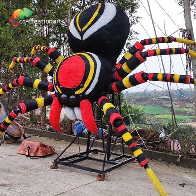 satın al Web Life Size Alive Sound ile Botanik Bahçesi Dev Animatronik Örümcek online manufacture