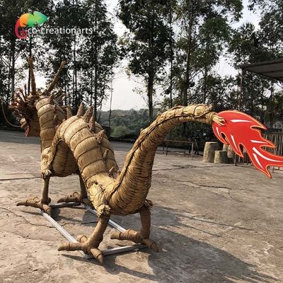 satın al Çelik Çerçeve Özel Yapım Animatronik Hasır El Yapımı Ejderha online manufacture