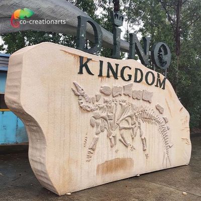satın al Eğlence Parkı Dekorasyonu İçin Anti Su Özel Yapılmış Animatronics Fiberglas Logosu online manufacture