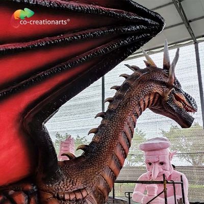 satın al Eğlence Parkı Dış Mekan Dekorasyonu Animatronic Dragons Sunproof online manufacture