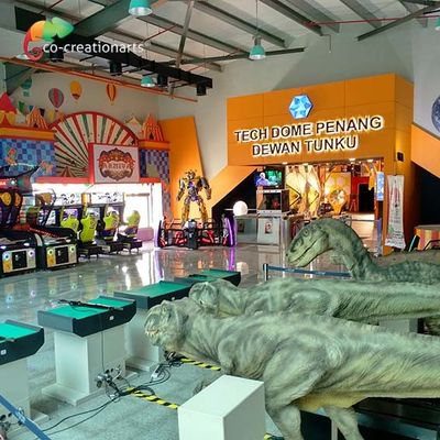 Eğlence Parkına Gerçekçi Animatronik Dinozor Ekipmanı Çekme