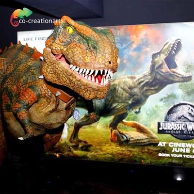 LED Işık ile Özelleştirme 4.5 Metre Animatronic T Rex Kostüm