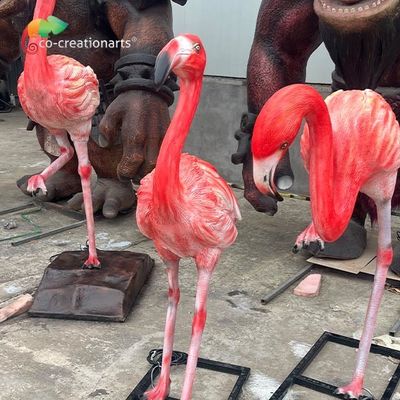 satın al CE Özelleştirme Fiberglas Hayvan Heykelleri Flamingo online manufacture
