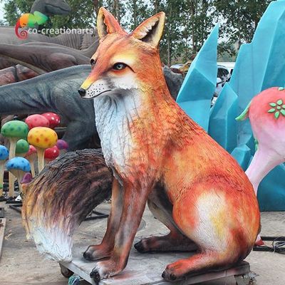 satın al Oyun Alanı için 1.6 Metre Yükseklik Fiberglas Animatronic Fox online manufacture