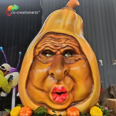 satın al Eğlence Parkı için Ayrılabilir 0.8 Metre Yükseklik Animatronic Kabak Kafa Yüzü online manufacture