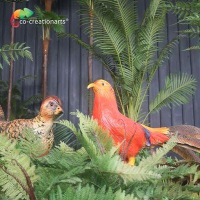 satın al Hareket Gerçekçi Animatronic Hayvanlar Özel Boyut Altın Sülün online manufacture
