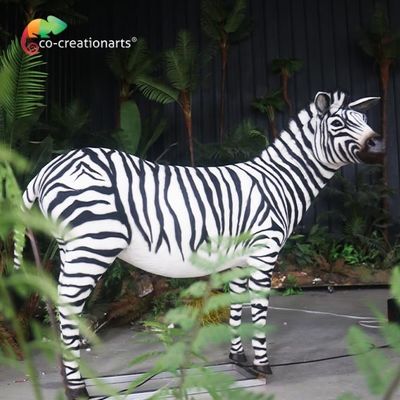 satın al Hayvanat Bahçesi Sergi Eğlence Parkı için Simüle Edilmiş Hareketli Zebra Gerçekçi Animatronik Hayvanlar online manufacture