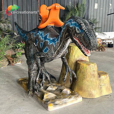 Ce Sertifikalı Animatronik Dinozor Sürüşü Velociraptor Sürüşü 4m Uzunluk