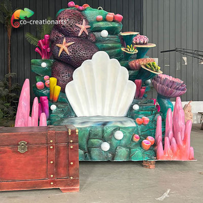 satın al Özel cam lif animatronik yapay taht Okyanus dekorasyonu Seaworld için online manufacture