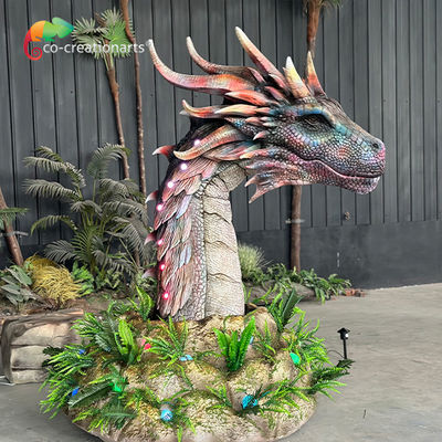 satın al Animatronik Ejderha Tema Parkı Dekorasyonu Gerçekçi Ejderha Modeli online manufacture