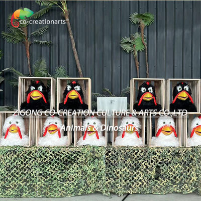 Animatronik Piyano Çiftlik için interactive tavuk oyun alanı dış mekan oyunları için ekipman