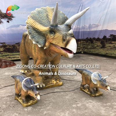 satın al Gerçekçi Animatronik Üç Boynuzlu Dinozor Üçlüsü: Dinamik Hareket ve Tarih Öncesi Sergisi ile Kükreyen Grup online manufacture