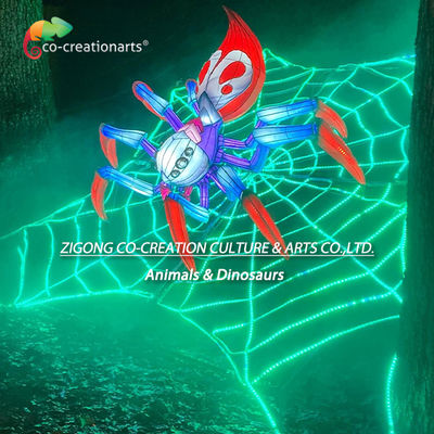 Örümcek Çince Işık Fener Beyaz Işık Rengi Dekorasyon İçin Mükemmel