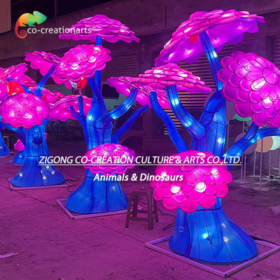 Mühendislik Etkisi ve Dayanıklılık Turuncu Kuş Heykelleri, Göz Alıcı Fener Ağacı Süslemeleri İçin