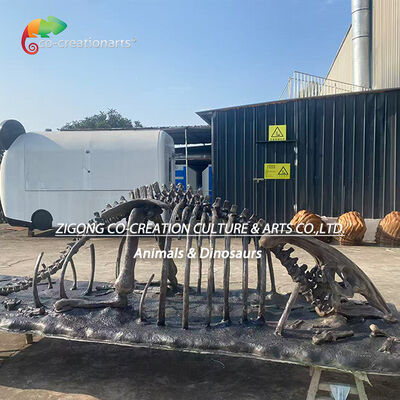 satın al Fiberglas Dinozor İskeleti Fosilleşmiş Kalıntılar Parasaurolophus İskeleti Replikalari Çevrimiçi üretim