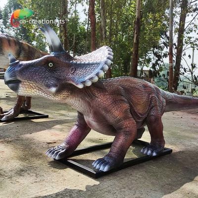 İyi bir fiyat. Açık Oyun Alanı Fiberglas Animatronik Dinozor Triceratops Su İtici çevrimiçi