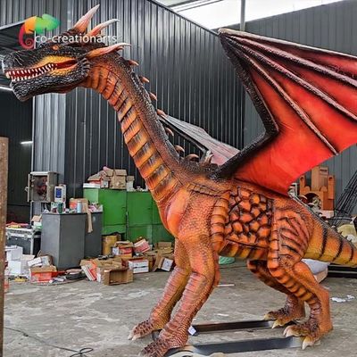 Animatronik Ejderha Maketleri Tema Parkı Dekorasyonları Gerçek Boyutlu Ejderhalar