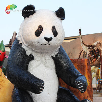 İyi bir fiyat. Alışveriş Merkezi İçin Aydınlatmalı Su Geçirmez Fiberglas Animatronic Panda çevrimiçi