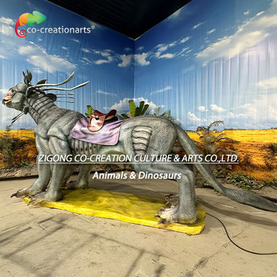 Binilebilir Animatronik Canavar Sürüşü: Macera Parkları İçin Dinamik Hareket ve Gümüş-Canavar Tasarımı