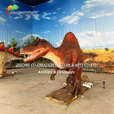 Gerçekçi Animatronik Dinozor Spinozaurus: Eklemli Uzuvlar, Canlı Renklendirme ve Sualtı Ambiyansı ile Çoklu Hareket Gösterisi